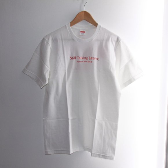 SUPREME Still Talking Tee White/Red SS22 - Picture 1 of 8